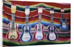 Colorful Guitars Drying by Anonymous