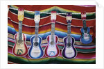 Colorful Guitars Drying by Anonymous