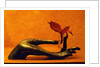 Sculpted Hand Holding Massage Oil Vial by Anonymous