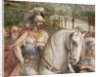 Detail Showing an Armored Man on Horseback from the Oath of the Horatii by Giuseppe Cesari