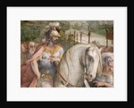 Detail Showing an Armored Man on Horseback from the Oath of the Horatii by Giuseppe Cesari