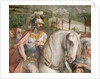 Detail Showing an Armored Man on Horseback from the Oath of the Horatii by Giuseppe Cesari