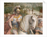 Detail Showing an Armored Man on Horseback from the Oath of the Horatii by Giuseppe Cesari