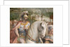 Detail Showing an Armored Man on Horseback from the Oath of the Horatii by Giuseppe Cesari