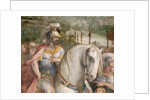 Detail Showing an Armored Man on Horseback from the Oath of the Horatii by Giuseppe Cesari