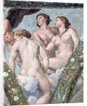 Detail of the Three Graces from the Loggia of Cupid and Psyche by Raphael and His Workshop