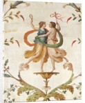 Fresco of Dancing Figures from the Neo-Classical Room in the Palazzo Spada by Anonymous