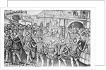 Guards Carrying Queen Elizabeth by Anonymous