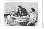 Illustration of a Woman Receiving a Blood Transfusion in February 1882 by Anonymous
