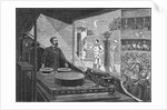 Emile Reynaud Testing Optical Theater by Anonymous