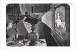Detail of an Illustration Depicting the Praxinoscope Used by Emile Reynaud in the Theatre Optique by Anonymous