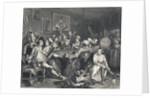 Tavern Scene from the series A Rake's Progress by William Hogarth