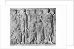 Detail of Imperial Procession Portion of Frieze from Ara Pacis Augustae in Rome by Anonymous