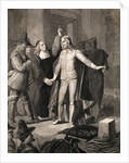 Charles I Receiving Benediction Before Execution by Anonymous