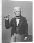 Michael Faraday Posing with Magnet by Anonymous