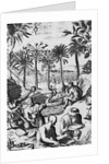 European Print of Drink Processing Activities in the New World by Anonymous