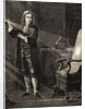 Isaac Newton Performing Experiment by Anonymous