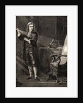 Isaac Newton Performing Experiment by Anonymous