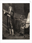 Isaac Newton Performing Experiment by Anonymous