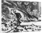 An Illustration of Mass Harakiri in a Japanese Temple by Anonymous