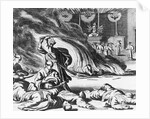 An Illustration of Mass Harakiri in a Japanese Temple by Anonymous