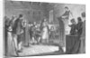 Print Depicting Public Worship at Plymouth by the Pilgrims by Anonymous