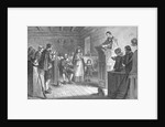 Print Depicting Public Worship at Plymouth by the Pilgrims by Anonymous