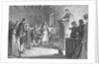 Print Depicting Public Worship at Plymouth by the Pilgrims by Anonymous