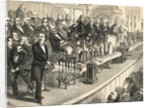Gentlemen Displaying Science Device To Public by Anonymous