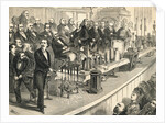Gentlemen Displaying Science Device To Public by Anonymous