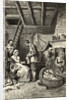 Starving Family Receiving Rations by Anonymous