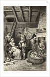 Starving Family Receiving Rations by Anonymous