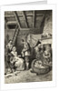 Starving Family Receiving Rations by Anonymous