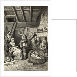 Starving Family Receiving Rations by Anonymous