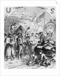 Santa Claus Visiting Civil War Camp by Anonymous