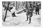 Painting of Lewis and Clark Attacked by Bears by Alfred Russell