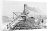 Engraving of an Excavator Working on the Panama Canal by Anonymous