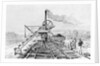 Engraving of an Excavator Working on the Panama Canal by Anonymous