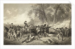 Engraving of the Fall of General Braddock by Anonymous