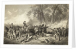 Engraving of the Fall of General Braddock by Anonymous