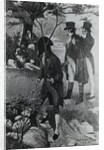 Outdoor Scene Showing Congregation at Aaron Burr Duel by Anonymous