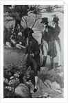 Outdoor Scene Showing Congregation at Aaron Burr Duel by Anonymous