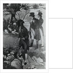 Outdoor Scene Showing Congregation at Aaron Burr Duel by Anonymous