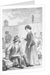 Illustration of Loretta Velasquez at Johnson's Island Prisoner of War Depot by Anonymous