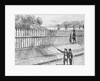 Illustration of Wooden Wall in Colonial New York by Anonymous