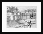 Illustration of Wooden Wall in Colonial New York by Anonymous