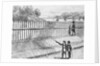 Illustration of Wooden Wall in Colonial New York by Anonymous