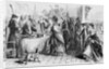 Woodcut of Women Casting Votes in New Jersey by Anonymous