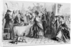 Woodcut of Women Casting Votes in New Jersey by Anonymous