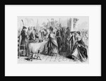 Woodcut of Women Casting Votes in New Jersey by Anonymous